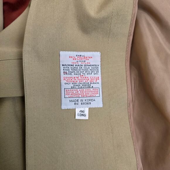 VINTAGE London Towne Brown Long Coat, Mens, 46 Long - Picture 3 of 12